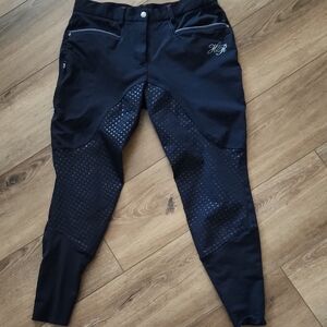 Fouganza Women’s Black Riding Breeches with Silicone Grip